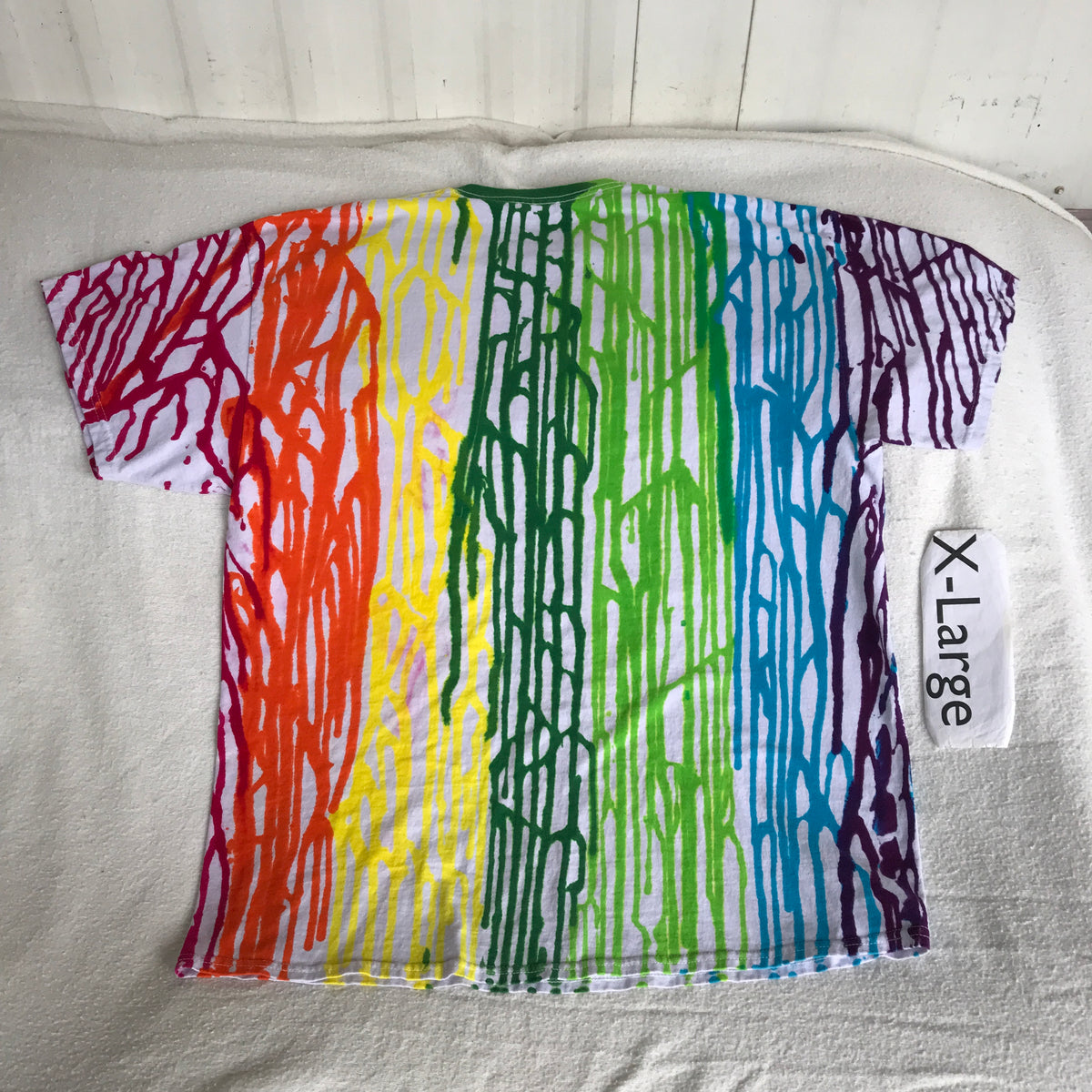 Adult XL Rainbow Drip Tie-Dye Tee – MrTieDye