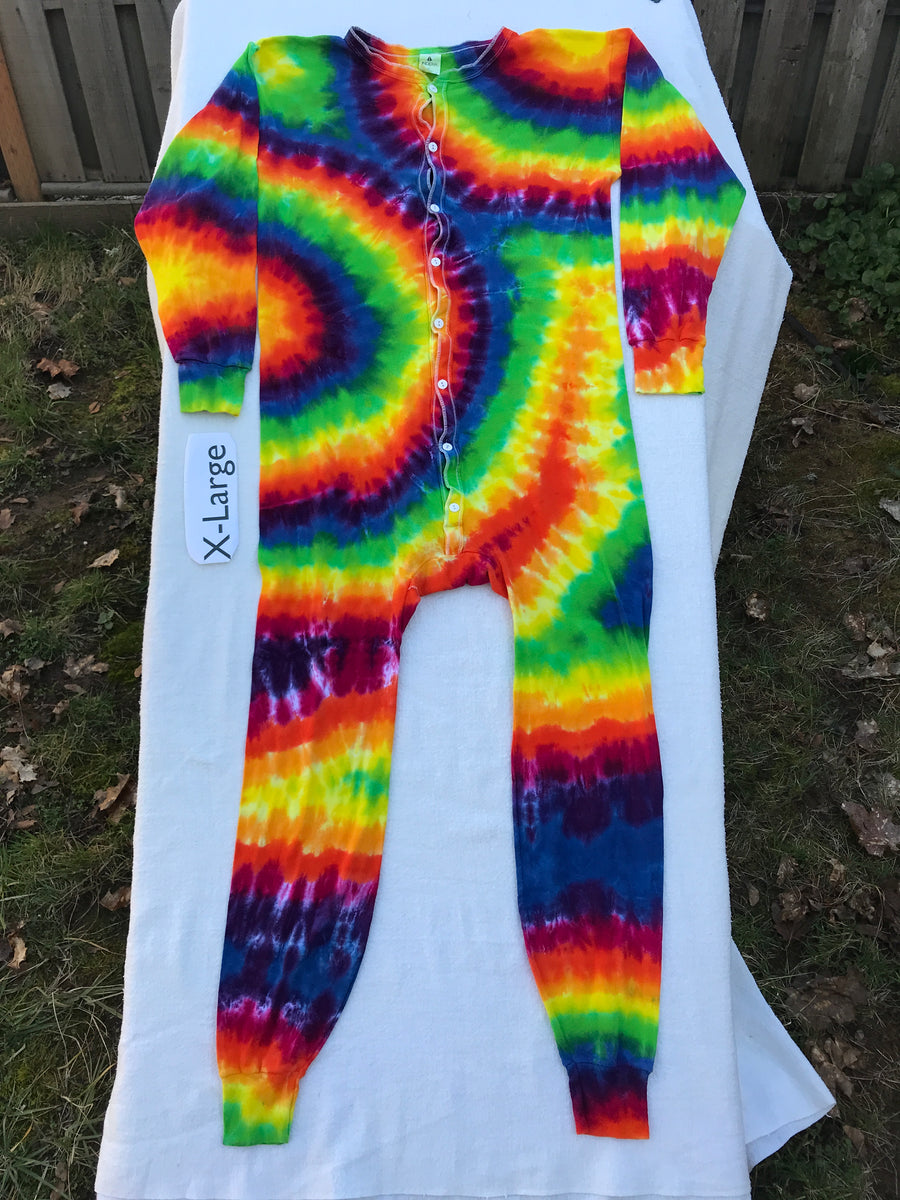 tie dye union suit