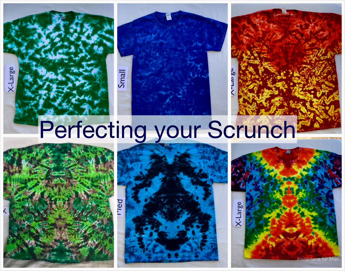 *Ready to Ship* Red & Blue Scrunch Tie-Dye T-shirt