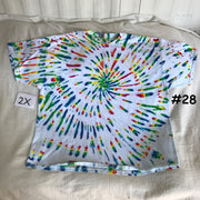 2X Crystal Rainbows Spiral Tie-Dye tee #28