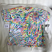 2X Crystal Rainbows Spiral/Scrunch Tie-Dye tee #7