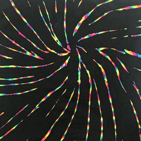 2X Midnight Crystal Rainbows Front Spiral Tie-Dye tee #21