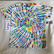 Large Crystal Rainbows Spiral Tie-Dye tee #35