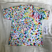 Large Crystal Rainbows Spiral/Scrunch Tie-Dye tee #5