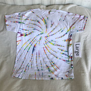 Large Crystal Rainbows Spiral Tie-Dye tee  #24