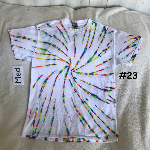 Medium Crystal Rainbows Tie-Dye Spiral tee #23