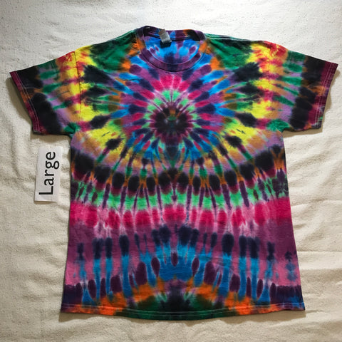 Adult Large Tie-Dye Wild Spider Tee