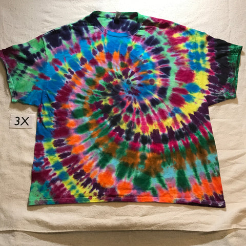 3X Tie-Dye Wild Spiral Tee