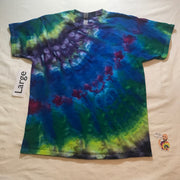 Adult Large Intentionally Random Time-Warp Ice-Dyed Tee