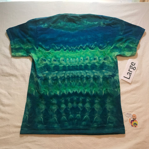 Adult Large Intentionally Random Time-Warp Ice-Dyed Tee