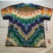 Adult XL Intentionally Random Time-Warp Ice-Dye Tee