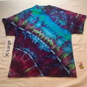 Adult XL Intentionally Random Time-Warped Ice-Dye Tee