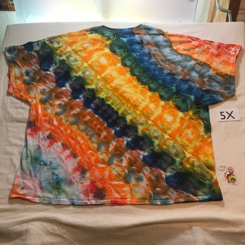 5X Intentionally Random Time Warp Ice-Dye Tee