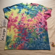 Womens XL Tie-Dye Pastel Scrunch tee #2