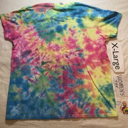 Womens XL Tie-Dye Pastel Scrunch tee #2