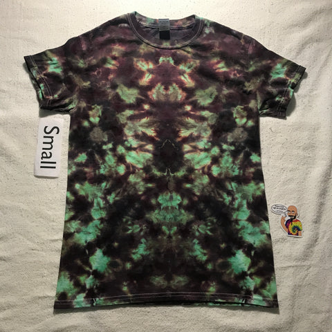 Adult Small Ice-Dyed Scrunch Tee with 'Kaleidoscope Eyes' from Dharma