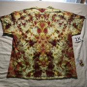 2X Ice-Dye Scrunch Tee with 'Phoenix Flame' from Dharma