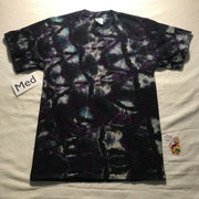 Adult Medium Purple/Turq 'Midnight Glow' RonStar Discharged & Tie-Dye Tee