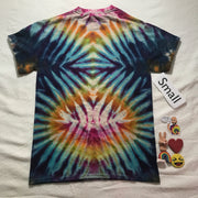 Adult Small Ice Dyed Random Pleated Tee