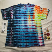 XL Ice Dyed Random Pleated Tee