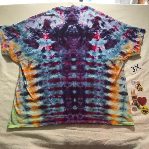 3X Ice Dyed Time Warp Heart tee