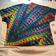 5X Random WILD Pleated Tie-Dye Tee