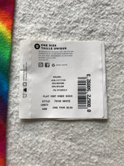 Tie-Dyed Rainbow Candy Cane Spiral Knee Sock