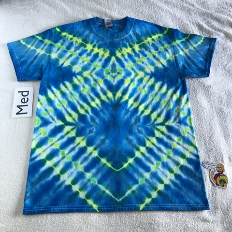 Adult Medium Tie-Dye Diamond Design tee