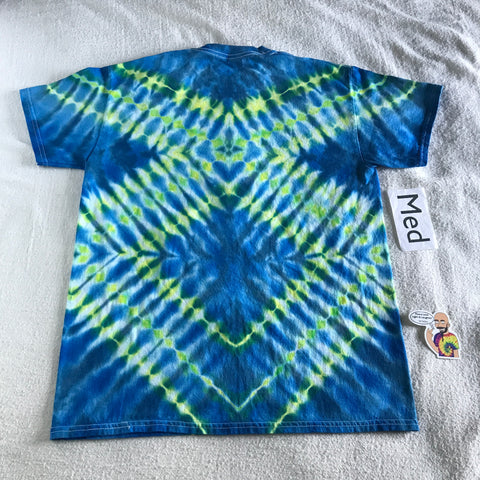 Adult Medium Tie-Dye Diamond Design tee