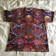 Adult Large Ice Dyed Dragon Scale Tee