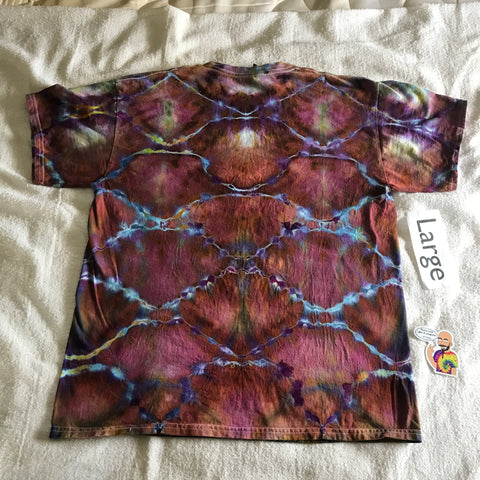 Adult Large Ice Dyed Dragon Scale Tee