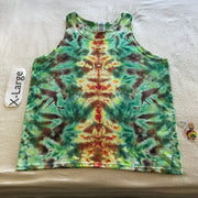 Adult XL Ice Dyed Scrunch tank top