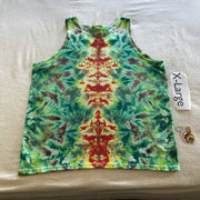 Adult XL Ice Dyed Scrunch tank top