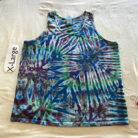 Adult XL Intentionally Random Tie-Dye Tank Top