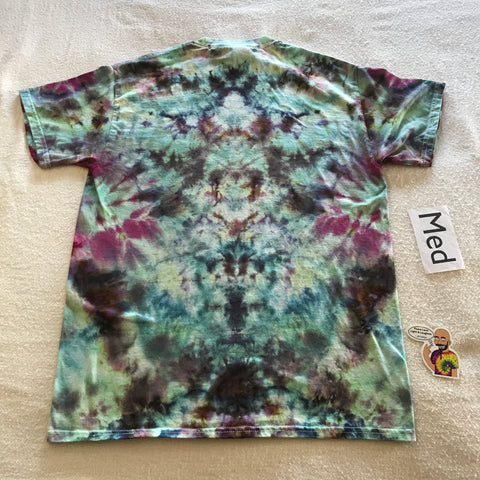 Adult Medium Ice-Dyed Time Warp Heart Tee