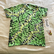 Adult Small Midnight UV-Glow Tie-Dye Scrunch Tee