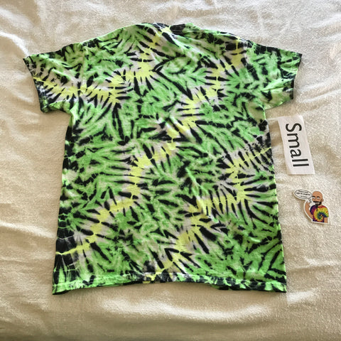 Adult Small Midnight UV-Glow Tie-Dye Scrunch Tee