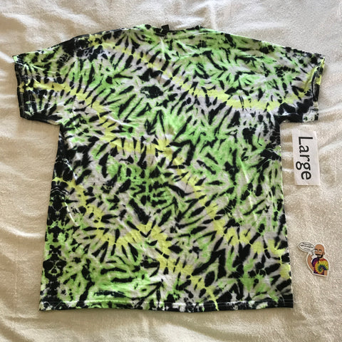 Midnight UV-Glow Tie-Dye  Adult Large Scrunch Tee
