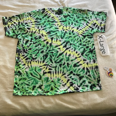 Midnight UV-Glow Tie-Dye XL Scrunch Tee