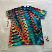 Adult Small Random WILD Pleated Tie-Dye Tee