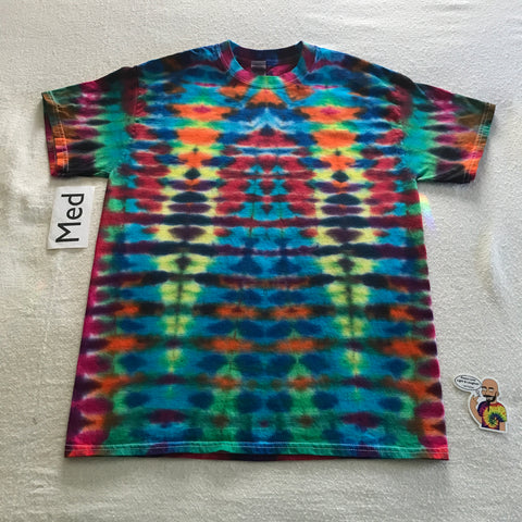 Adult Medium Random WILD Pleated Tie-Dye Tee