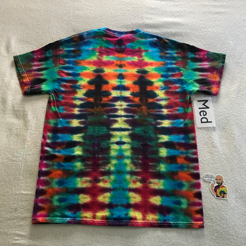 Adult Medium Random WILD Pleated Tie-Dye Tee