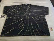 Discharged MidNight UV-Glow 6X Tie-Dye Tee