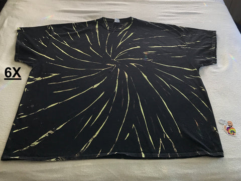 Discharged MidNight UV-Glow 6X Tie-Dye Tee