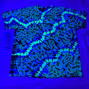 Midnight UV-Glow Tie-Dye XL Scrunch Tee