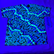 Midnight UV-Glow Tie-Dye XL Scrunch Tee