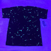 Discharged MidNight UV-Glow Adult Medium Tie-Dye Scrunch Tee
