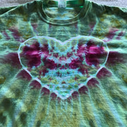 Adult XL Time Warp Dragon's Heart ~ Inclined Ice-Dyed Tee Dyed