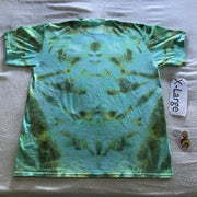 Adult XL Time Warp Dragon's Heart ~ Inclined Ice-Dyed Tee Dyed