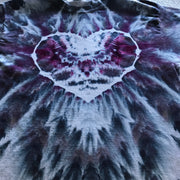 Adult Large Time Warp Heart ~ Inclined Ice-Dyed Tee